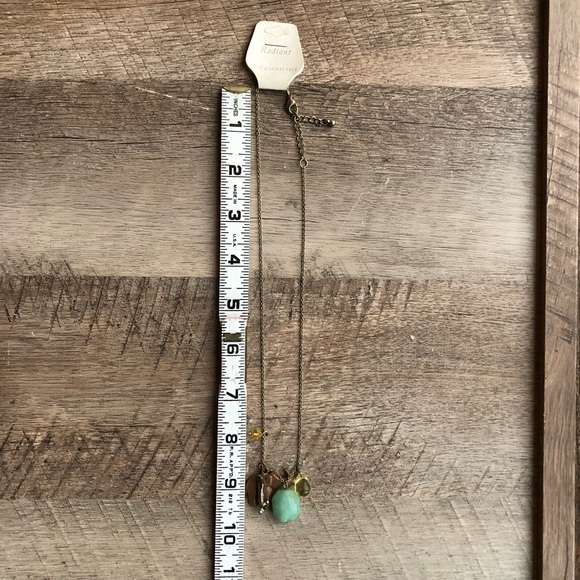 Elephant Crystal Pearl Charm Necklace, Boho Charm, Tarot, Good Luck Charms - Picture 2 of 3